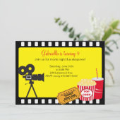 Invitation de Sleepover/soirée cinéma (Debout devant)