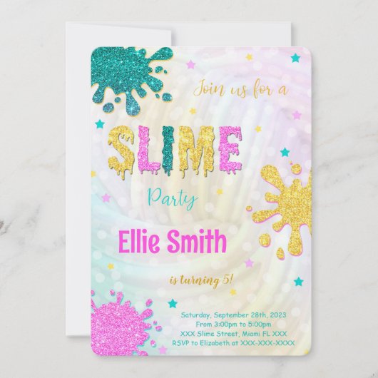 Invitation de slime (Devant)