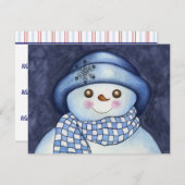 Invitation de Snowman (Devant / Derrière)