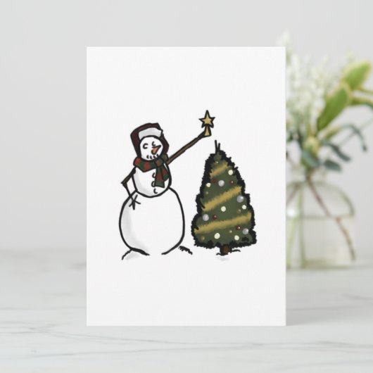 Invitation de Snowman (Debout devant)