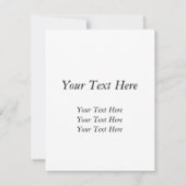 Invitation de Snowy Woods (Dos)