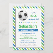 Invitation de soccer / Invitation d'anniversaire d (Devant)