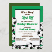 Invitation de soccer modifiable (Devant / Derrière)