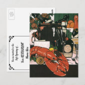 Invitation de soft opening du restaurant élégant v (Devant / Derrière)