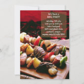 Invitation de soirée barbecue (Devant)