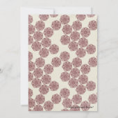 invitation de soirée chic et Vintage (Dos)