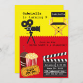 Invitation de soirée cinéma (Devant / Derrière)