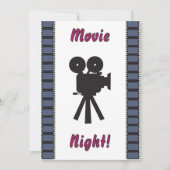 Invitation de soirée cinéma (Devant)