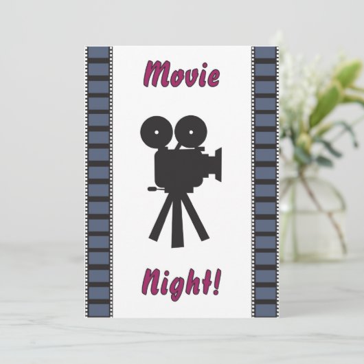 Invitation de soirée cinéma (Debout devant)