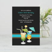 Invitation de soirée cocktail personnalisée (Debout devant)