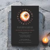 invitation de soirée costume d'Halloween minimalis