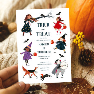 Invitation de soirée costume enfant Halloween