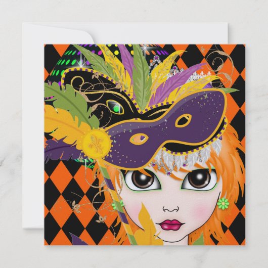 Invitation de soirée costumée par SRF (Devant)