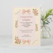 Invitation de soirée d'anniversaire élégante Coque (Debout devant)