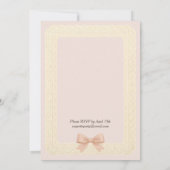 Invitation de soirée d'anniversaire élégante Coque (Dos)