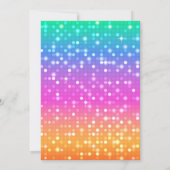 Invitation de soirée dansante de disco (Dos)