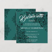 Invitation de soirée de bachelorette frontière élé (Devant / Derrière)