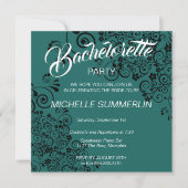 Invitation de soirée de bachelorette frontière élé (Devant)