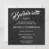 Invitation de soirée de bachelorette frontière élé (Devant)