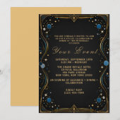 Invitation de soirée de fête de luxe pour une soir (Devant / Derrière)