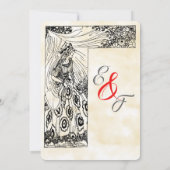 Invitation de soirée de princesse de conte de fées (Dos)