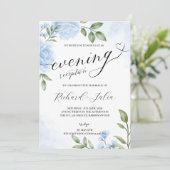 Invitation de soirée de réception de mariage CRYST (Debout devant)