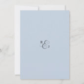 Invitation de soirée de réception de mariage CRYST (Dos)