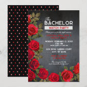 Invitation de soirée de visualisation de Bachelor (Devant / Derrière)