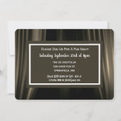 Invitation de soirée d'enterrement de vie de garço (Dos)