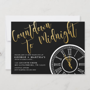 Invitation de soirée du Nouvel An EDITABLE