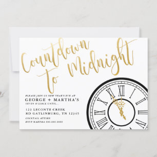 Invitation de soirée du Nouvel An EDITABLE