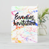 Invitation de soirée éclatée (Debout devant)