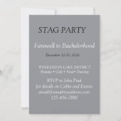 Invitation de soirée entre hommes audacieuse et st (Devant)