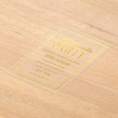 Invitation de soirée Gold Womens Bachelorette (Poser)