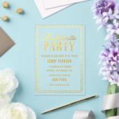 Invitation de soirée Gold Womens Bachelorette (Insitu (Mariage))