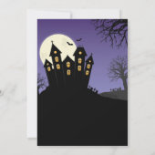 Invitation de soirée Halloween Maison Hantée Horre (Dos)