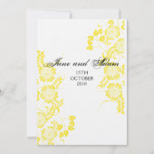 INVITATION DE SOIRÉE jaune (Devant)