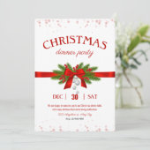 Invitation de soirée minimaliste de noël (Debout devant)