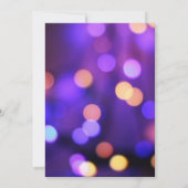 Invitation de soirée néon au collège, (Dos)