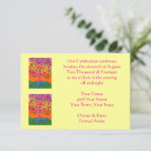 Invitation de soirée "Notre fête continue" (Debout devant)