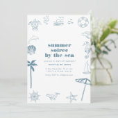 Invitation de Soiree Party avec les icônes de l'oc (Debout devant)