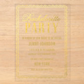 Invitation de soirée pour l'enterrement de vie de (Recto)
