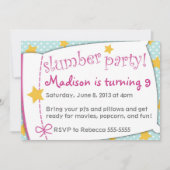 Invitation de soirée pyjamas (Devant)