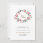 Invitation de solstice d'été de Garden Wreath (Devant)