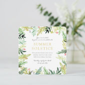 Invitation de solstice d'été de Watercolor Meadow (Debout devant)