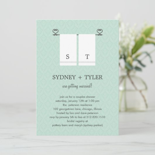 Invitation de son Wedding shower et de ses collabo (Debout devant)