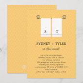 Invitation de son Wedding shower et de ses collègu (Devant / Derrière)