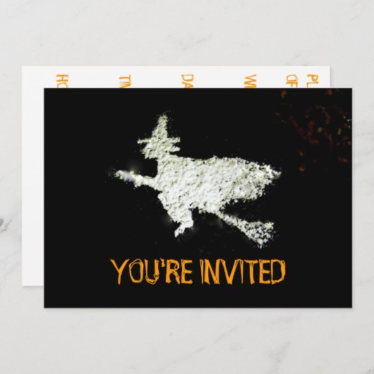 Invitation de sorcière (Devant / Derrière)