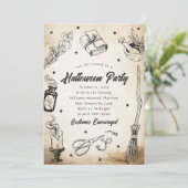 Invitation de sorcière de la fête du costume d'Hal (Debout devant)