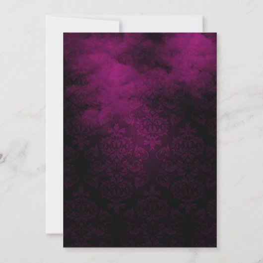 Invitation de sorcières rassemblant rose et noir D (Dos)